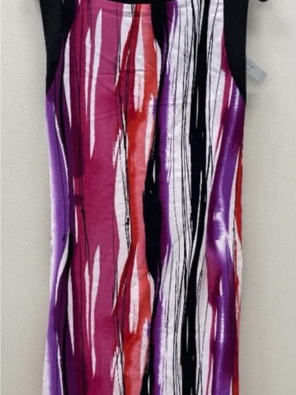 Striped Maxi Skirt in Purple, Fuchsia & Black